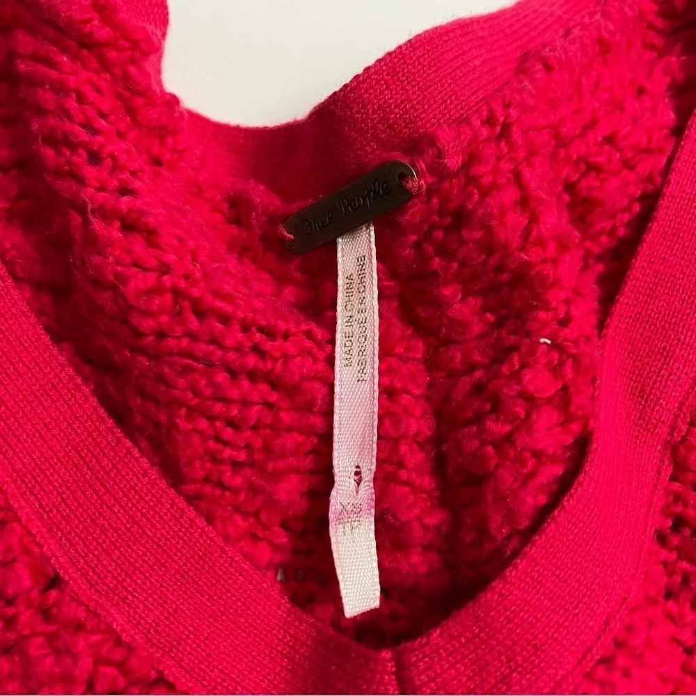 FREE PEOPLE textured oversized sweater